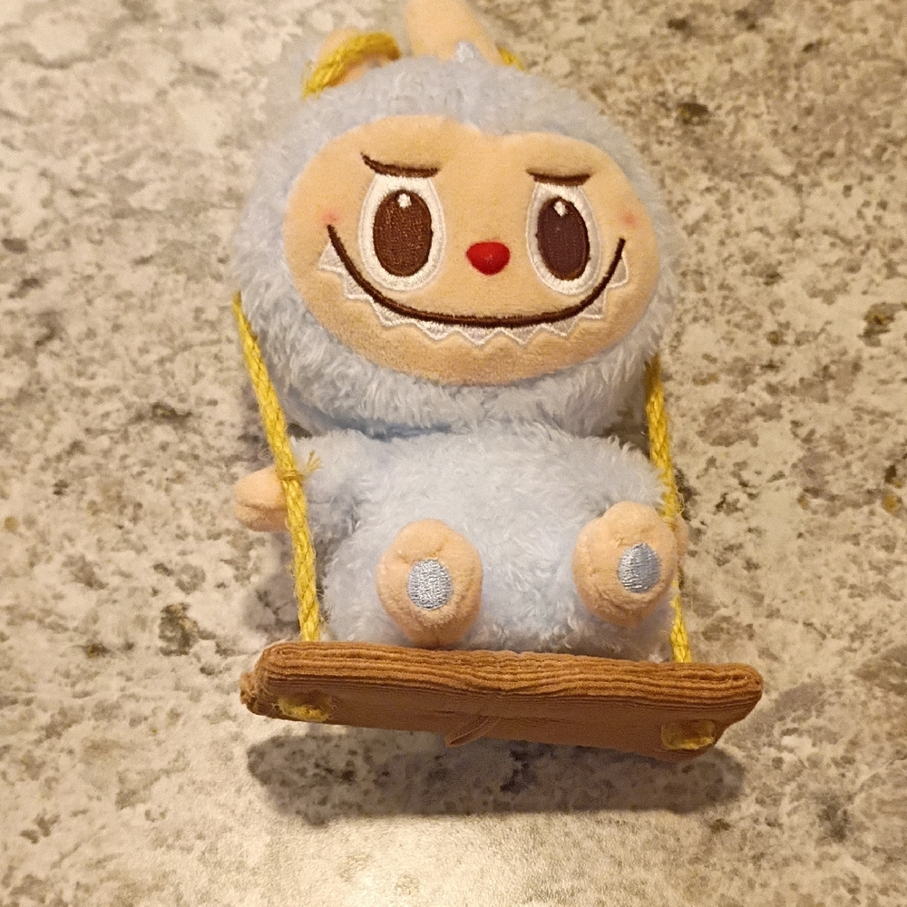 Adorable Blue Plush Monster Toy Labubu